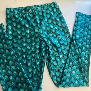 fish scale leggings (mermaid halloween) never worn